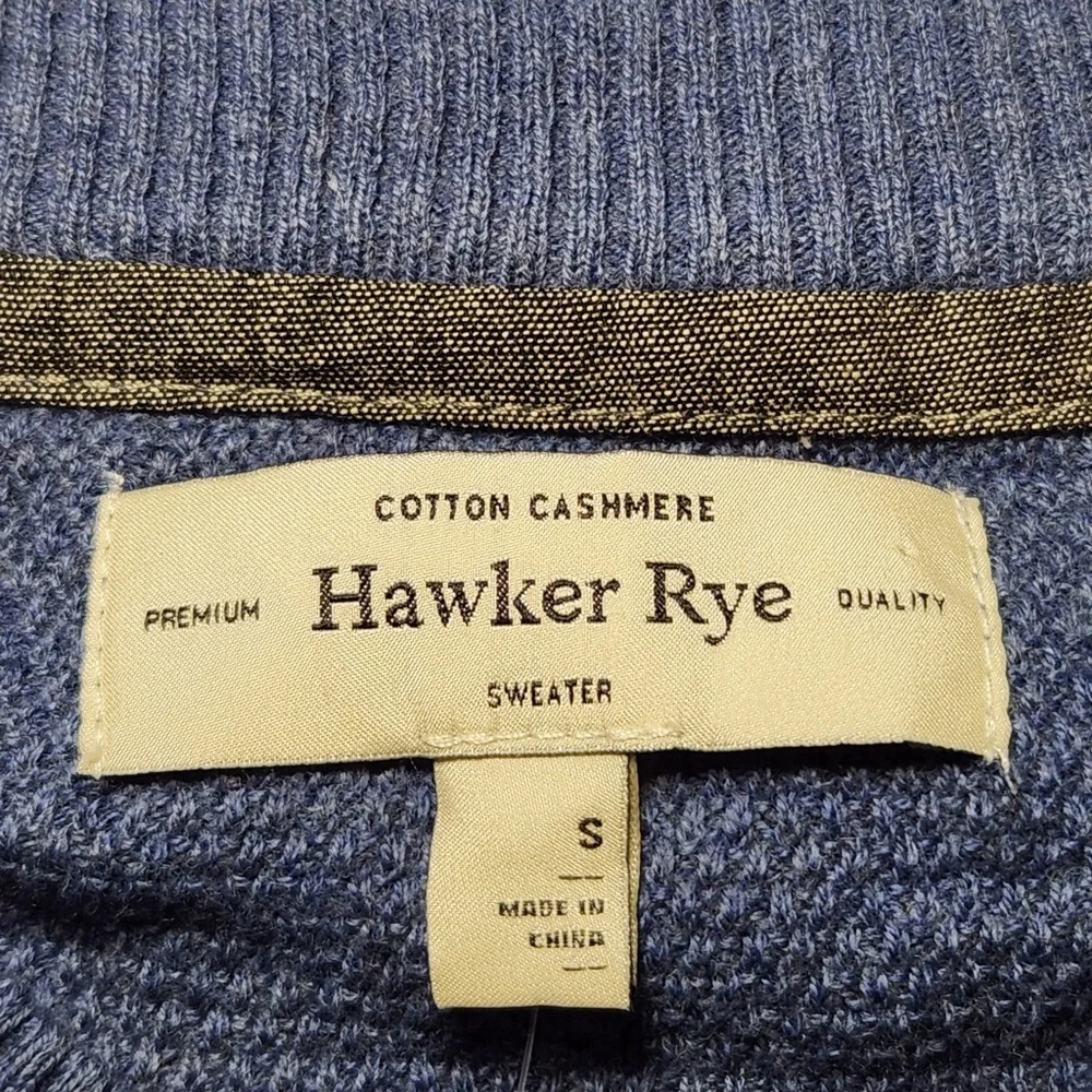 NWT Hawker Rye x Stitch Fix Men’s Cotton Cashmere Crewneck Sweater Classic Soft‎